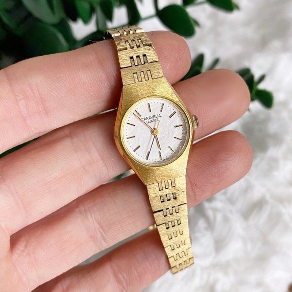 Bulova Accessories - Vintage Ladies P4 1984 Gold Caravelle by Bulova Quartz Watch